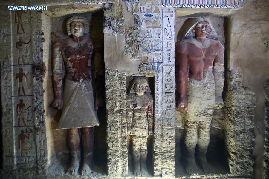 EGYPT-GIZA-PHARAONIC TOMB-DISCOVERY