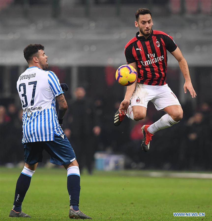 (SP)ITALY-MILAN-SOCCER-SERIE A-AC MILAN VS SPAL