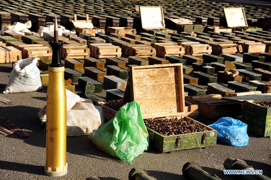 SYRIA-DAMASCUS-CONFISCATED WEAPONS