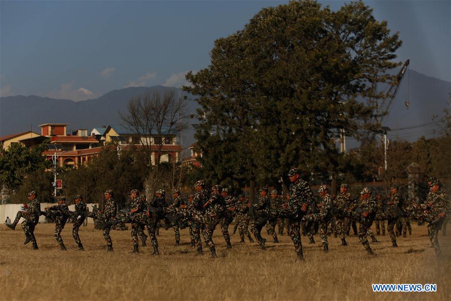 NEPAL-KATHMANDU-NEPALESE ARMY-FESTIVAL