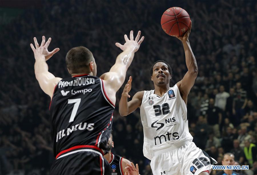 (SP)SERBIA-BELGRADE-BASKETBALL-EUROCUP-PARTIZAN VS RYTAS