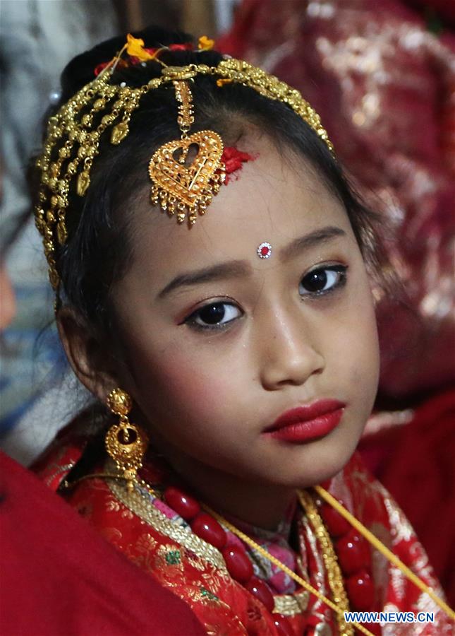 NEPAL-KATHMANDU-CULTURE-BEL BIBAHA CEREMONY