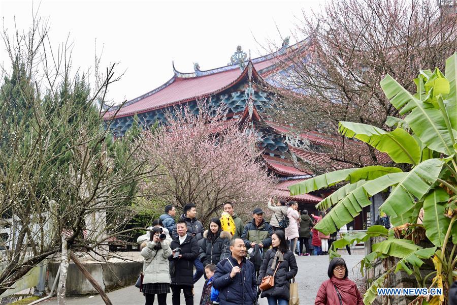 CHINA-FUJIAN-FUZHOU-TEMPLE-PLUM BLOSSOM (CN)