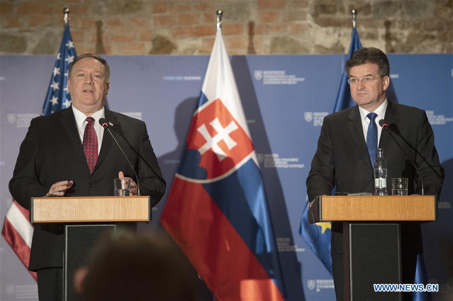 SLOVAKIA-BRATISLAVA-FM-U.S.-SECRETARY OF STATE-PRESS CONFERENCE