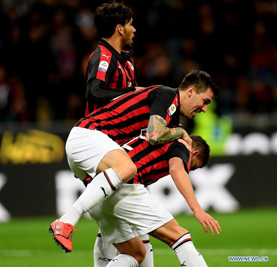 (SP)ITALY-MILAN-SOCCER-SERIE A-AC MILAN VS SASSUOLO