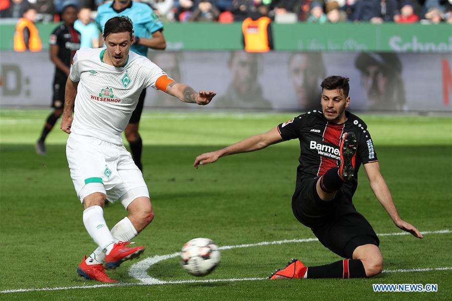 (SP)GERMANY-LEVERKUSEN-SOCCER-BUNDESLIGA-LEVERKUSEN VS BREMEN