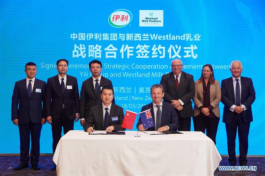 NEW ZEALAND-AUCKLAND-YILI-WESTLAND-AGREEMENT