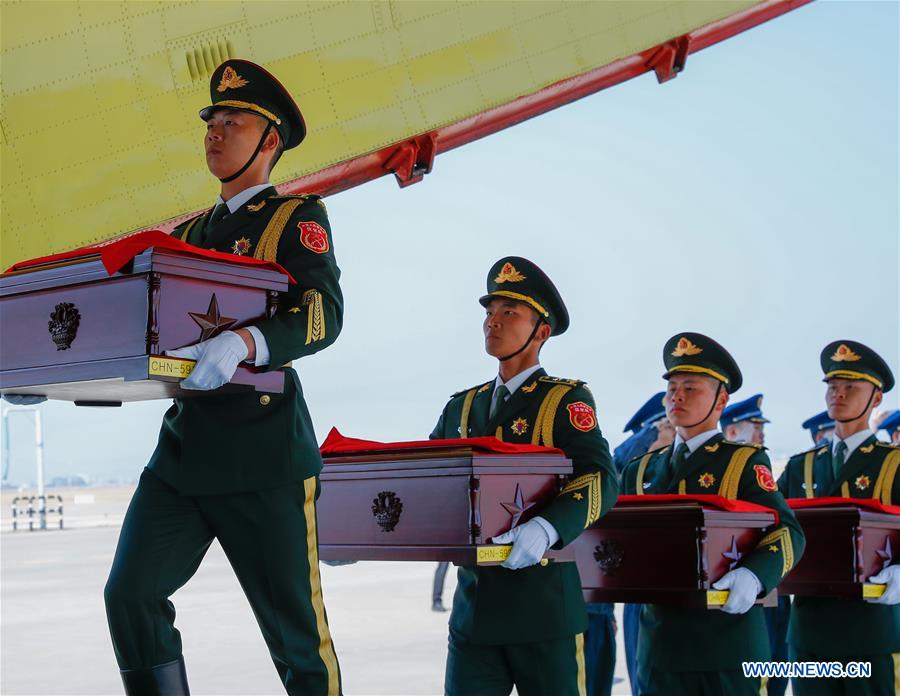 SOUTH KOREA-INCHEON-CHINESE MARTYRS' REMAINS-TRANSFER