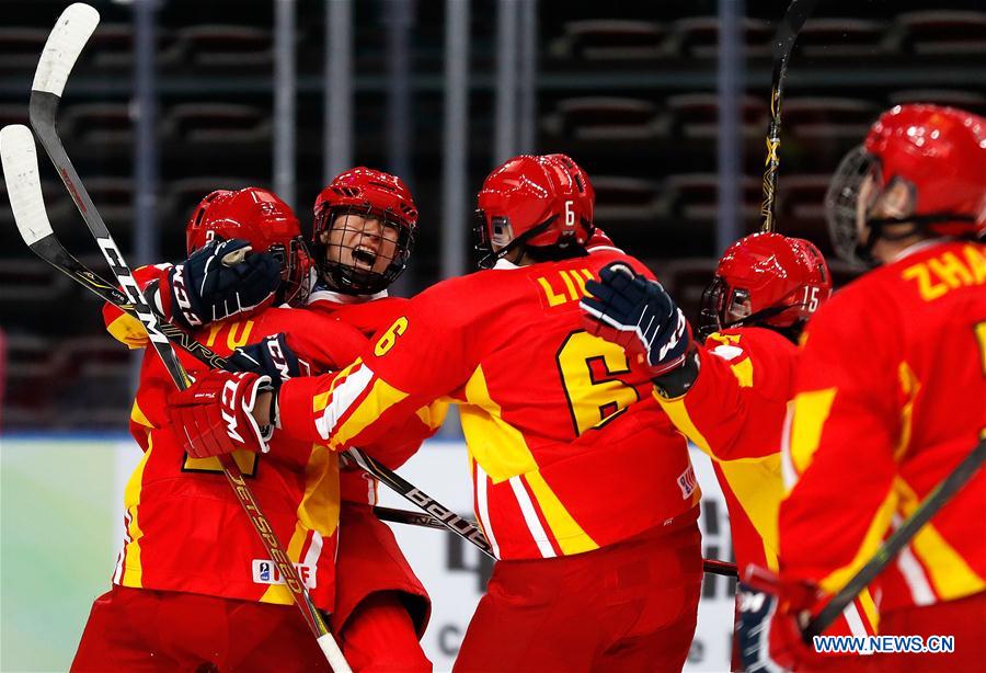 (SP)CHINA-BEIJING-ICE HOCKEY-IIHF-WOMEN'S WORLD CHAMPIONSHIP DIVISION I GROUP B(CN)