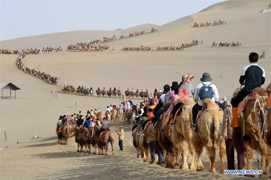 CHINA-GANSU-DUNHUANG-CAMEL-RIDE (CN)