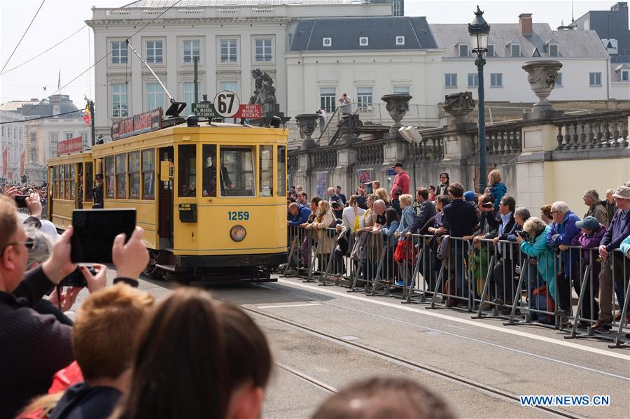 BELGIUM-BRUSSELS-TRAM PARADE