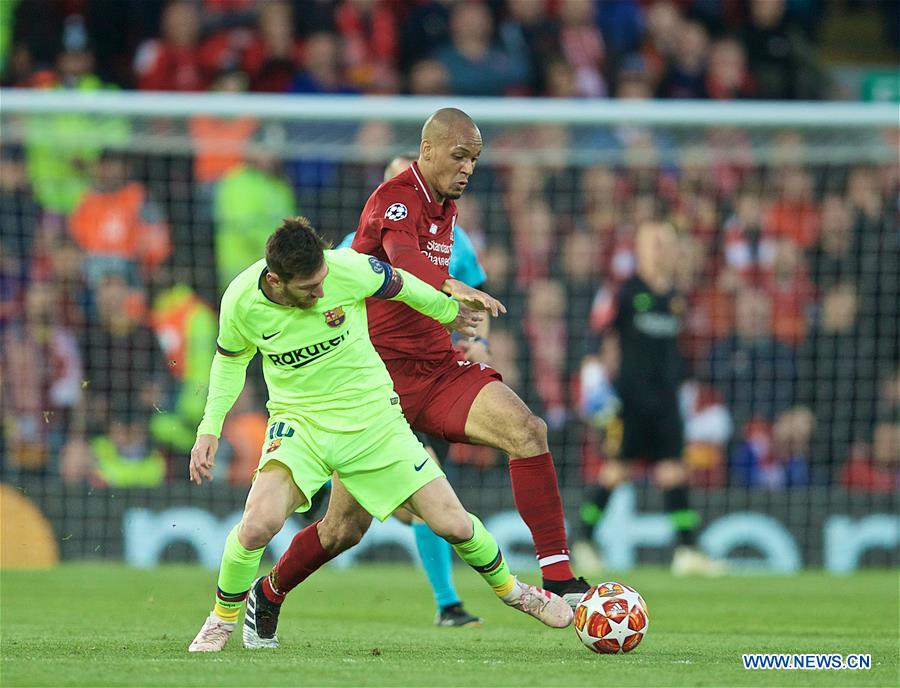 (SP)BRITAIN-LIVERPOOL-FOOTBALL-UEFA CHAMPIONS LEAGUE-LIVERPOOL VS FC BARCELONA