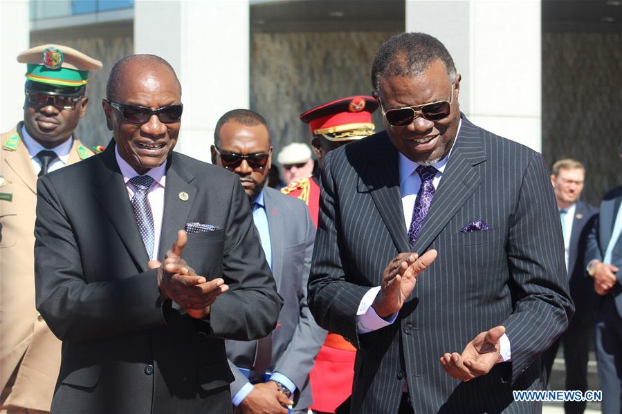 NAMIBIA-WINDHOEK-GUINEA-PRESIDENT-VISIT