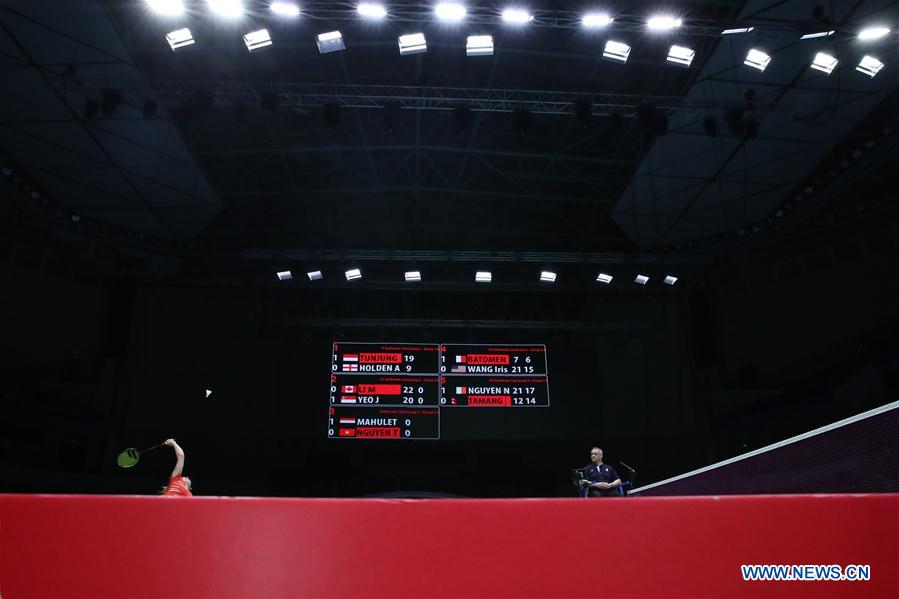 (SP)CHINA-NANNING-BADMINTON-TOTAL BWF SUDIRMAN CUP 2019-INDONESIA VS ENGLAND (CN)