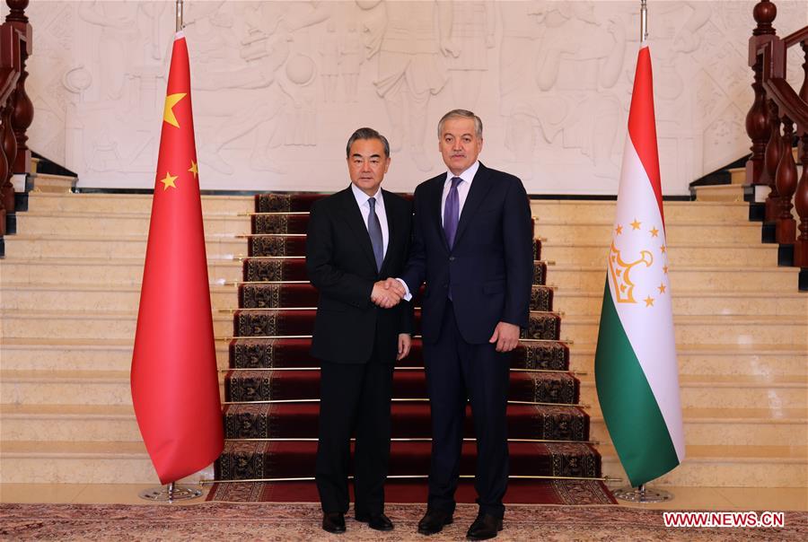 TAJIKISTAN-DUSHANBE-CHINA-WANG YI-VISIT 