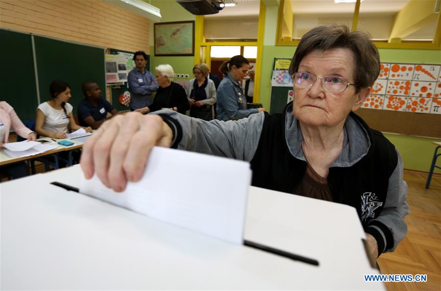 CROATIA-ZAGREB-EUROPEAN PARLIAMENT ELECTIONS