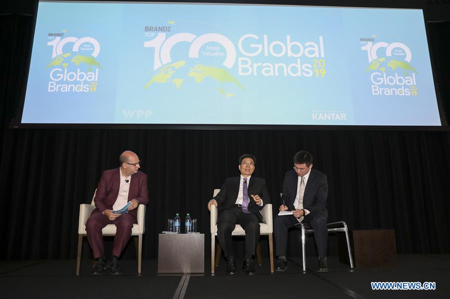 U.S.-NEW YORK-BRANDZ TOP 100 MOST VALUABLE GLOBAL BRANDS 2019-LAUNCH