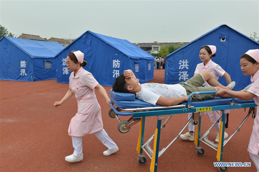 #CHINA-JIANGSU-HUAI'AN-FLOOD EVACUATION DRILL (CN)