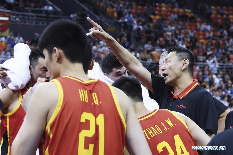 (SP)CHINA-QINGDAO-BASKETBALL-CHN VS AUS NBL