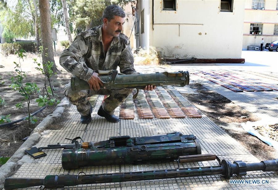 SYRIA-DAMASCUS-CONFISCATED WEAPONS