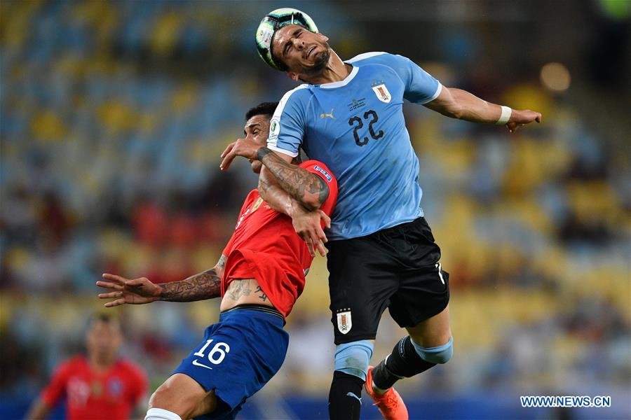 (SP)BRAZIL-RIO DE JANEIRO-FOOTBALL-COPA AMERICA-URUGUAY VS CHILE