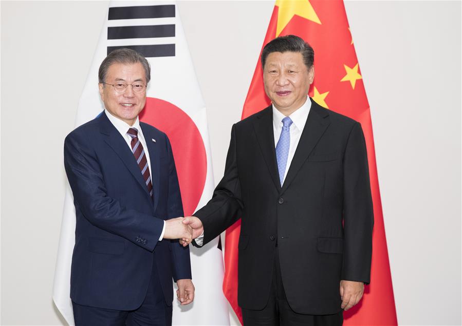 JAPAN-OSAKA-XI JINPING-MOON JAE-IN-MEETING