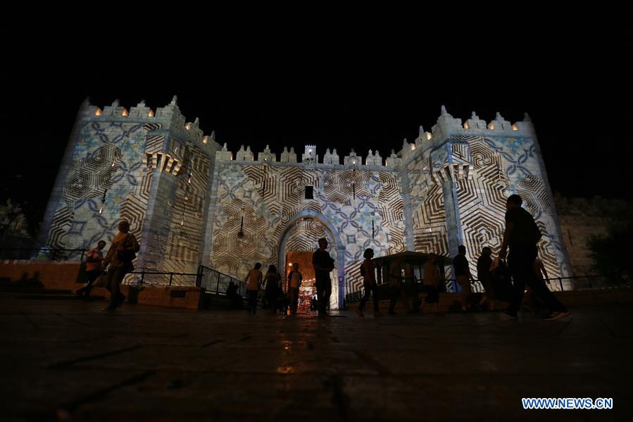 MIDEAST-JERUSALEM-LIGHT FESTIVAL