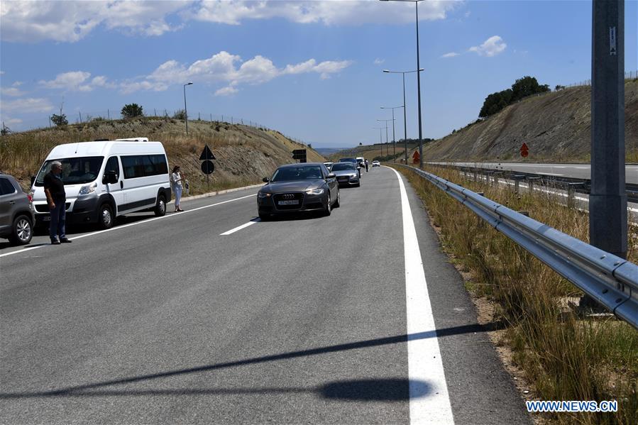 NORTH MACEDONIA-NEW  HIGHWAY SECTION-OPENING