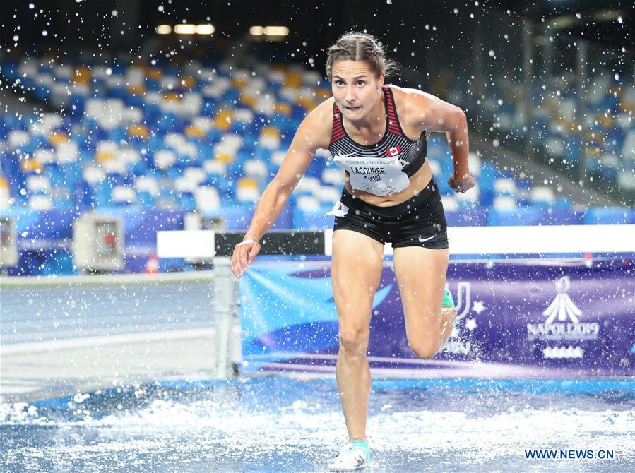 (SP)ITALY-NAPLES-SUMMER UNIVERSIADE-ATHLETICS-WOMEN'S 3000M STEEPLECHASE-FINAL