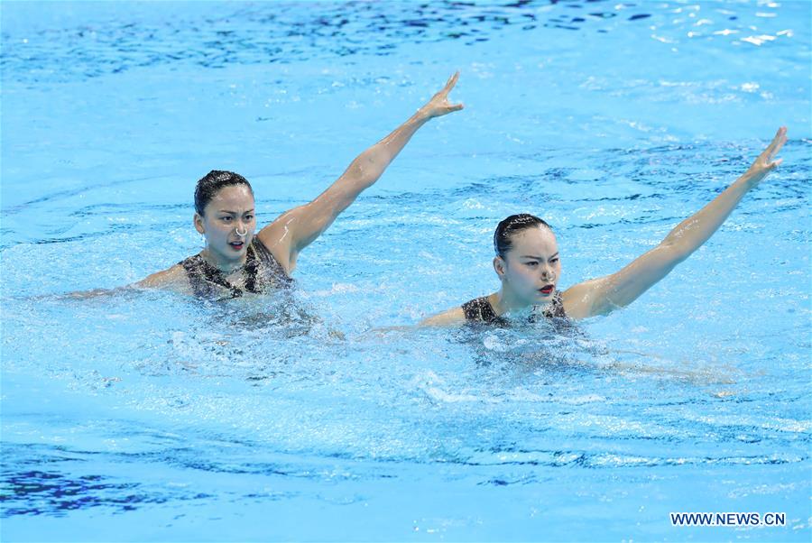 (SP)SOUTH KOREA-GWANGJU-FINA WORLD CHAMPIONSHIPS-ARTISTIC SWIMMING-WOMEN'S DUET TECHNICAL-FINAL