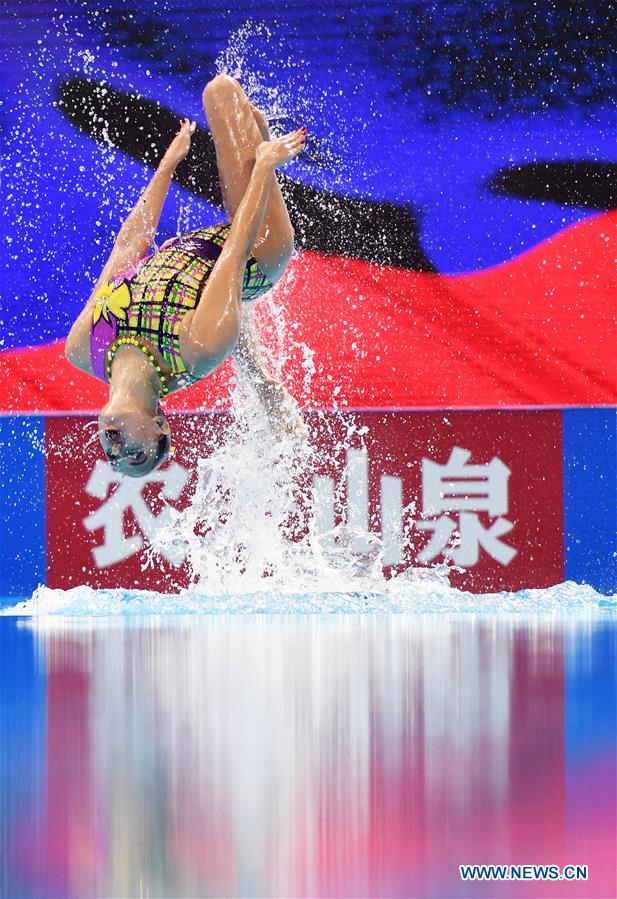 (SP)SOUTH KOREA-GWANGJU-FINA WORLD CHAMPIONSHIPS-ARTISTIC SWIMMING-MIXED DUET FREE