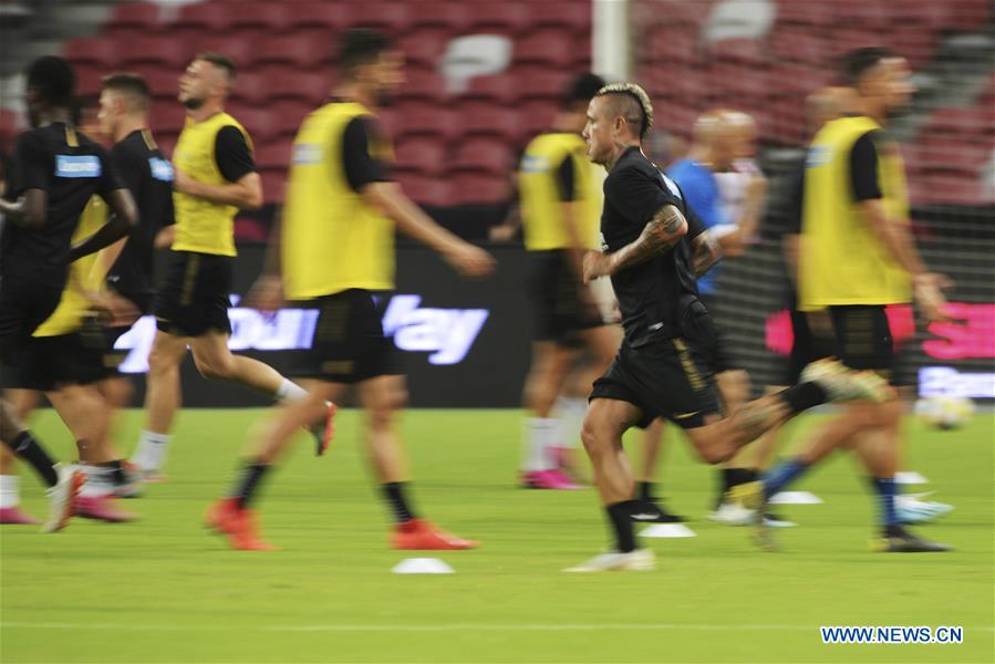 (SP)SINGAPORE-SOCCER-INTERNATIONAL CHAMPIONS CUP-INTER MILAN-TRAINING