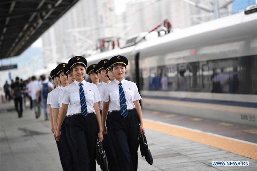 CHINA-SHAANXI-FEMALE BULLET TRAIN DRIVERS (CN)