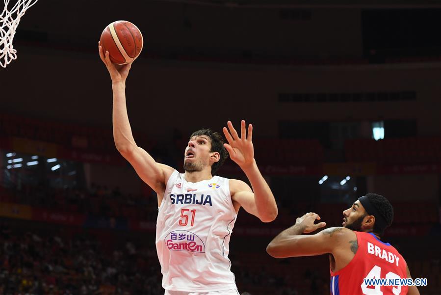 (SP)CHINA-WUHAN-BASKETBALL-FIBA WORLD CUP-GROUP J-SERBIA VS PUERTO RICO (CN)