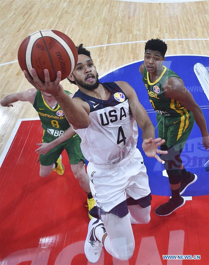 (SP)CHINA-SHENZHEN-BASKETBALL-FIBA WORLD CUP-GROUP K-USA VS BRAZIL(CN)