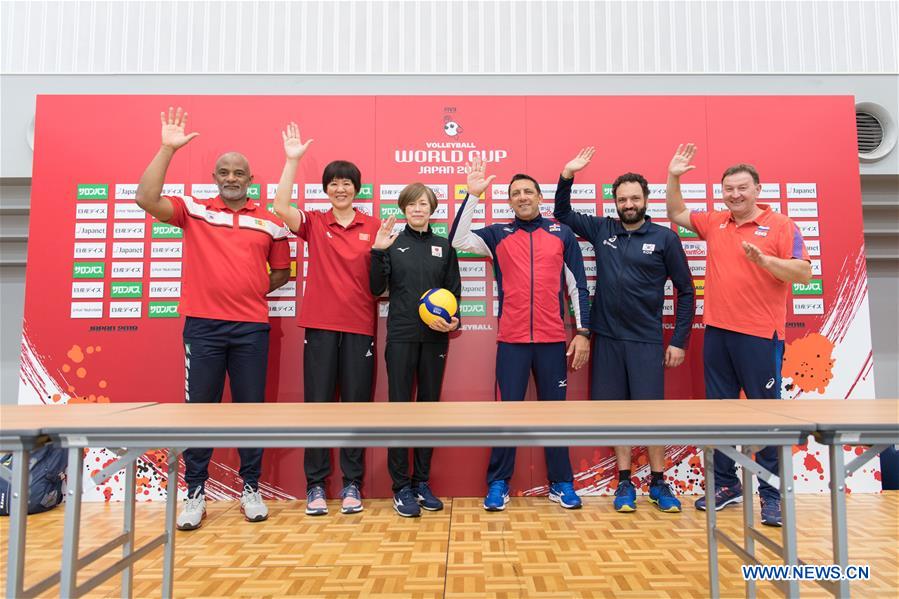 (SP)JAPAN-YOKOHAMA-VOLLEYBALL-WOMEN'S WORLD CUP-PRESS CONFERENCE