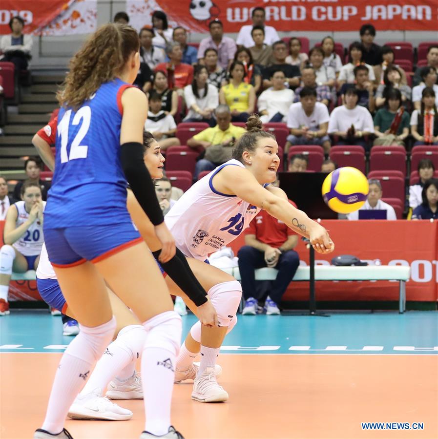 (SP)JAPAN-HAMAMATSU-VOLLEYBALL-WOMEN'S WORLD CUP-US VS SERBIA