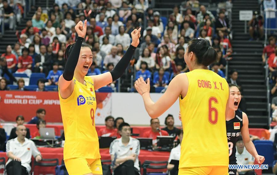 (SP)JAPAN-YOKOHAMA-VOLLEYBALL-WOMEN'S WORLD CUP-CHN VS JPN