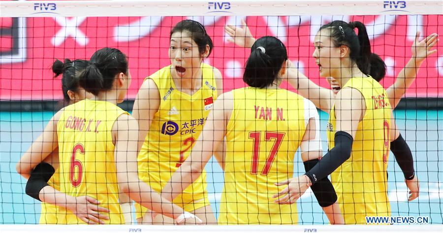 (SP)JAPAN-OSAKA-VOLLEYBALL-WOMEN'S WORLD CUP-CHN VS SRB