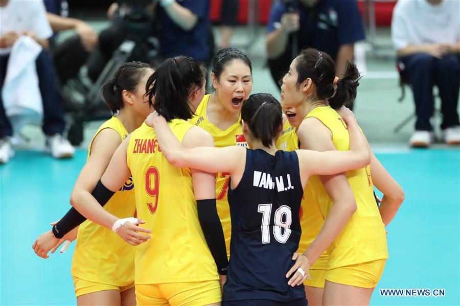 (SP)JAPAN-OSAKA-VOLLEYBALL-WOMEN'S WORLD CUP-CHN VS SRB