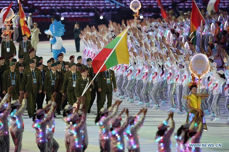 (SP)CHINA-WUHAN-7TH MILITARY WORLD GAMES-OPENING CEREMONY