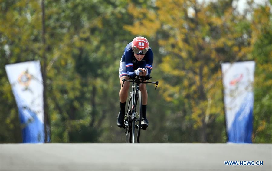 (SP)CHINA-WUHAN-7TH MILITARY WORLD GAMES-CYCLING ROAD-INDIVIDUAL TIME TRIAL WOMEN-FINAL