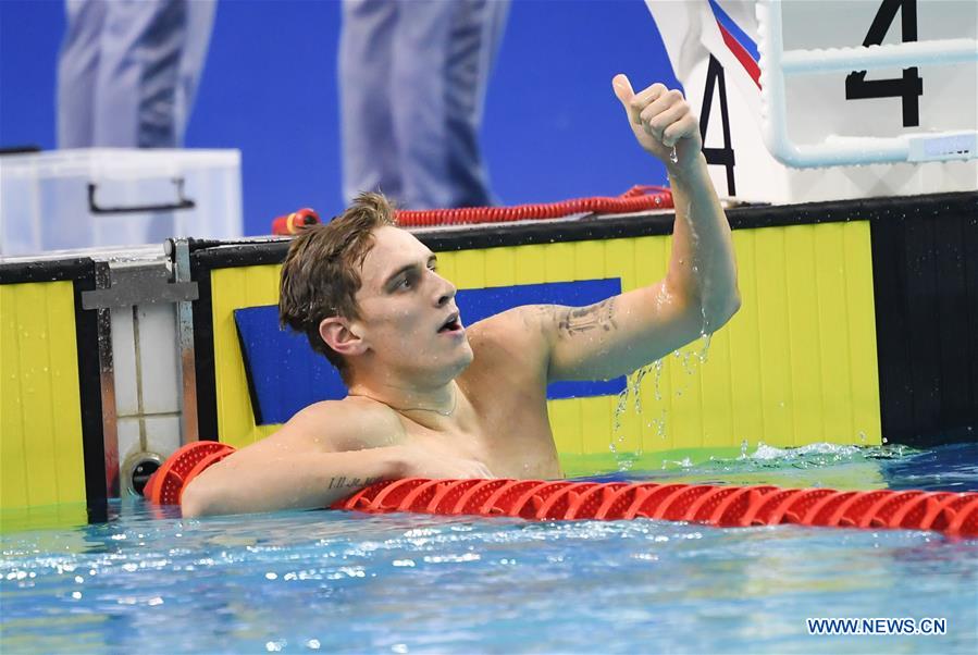 (SP)CHINA-WUHAN-7TH MILITARY WORLD GAMES-SWIMMING-MEN 100M BUTTERFLY 