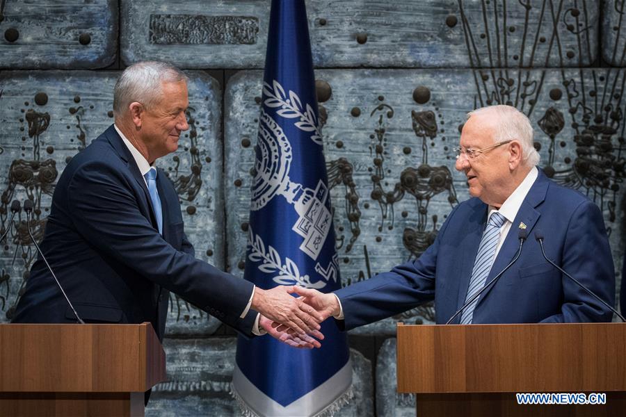 MIDEAST-JERUSALEM-BENNY GANTZ-MANDATE-NEW GOVERNMENT