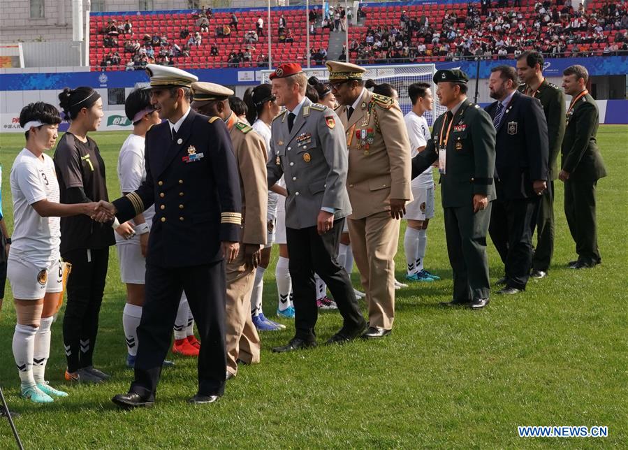 (SP)CHINA-WUHAN-7TH MILITARY WORLD GAMES-FOOTBALL