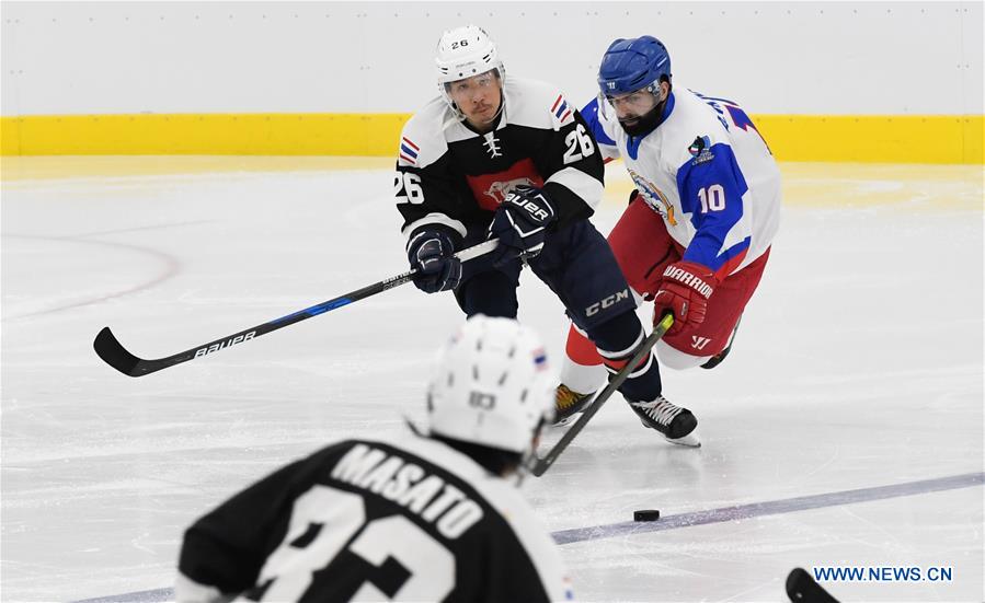 (SP)CHINA-SANYA-ICE HOCKEY-OLYMPIC QUALIFICATION-PRELIMINARY ROUND