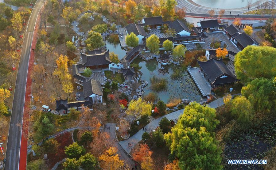 CHINA-HEBEI-TANGSHAN-NANHU PARK-EARLY WINTER SCENERY (CN)