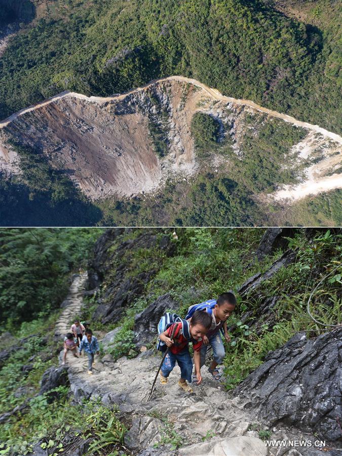 (FOCUS)CHINA-GUANGXI-POVERTY ALLEVIATION-ROAD BUILDING (CN)