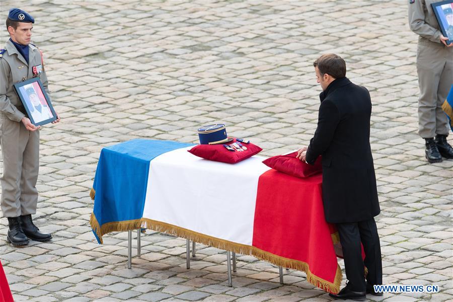 FRANCE-PARIS-13 FALLEN SERVICEMEN-TRIBUTE CEREMONY