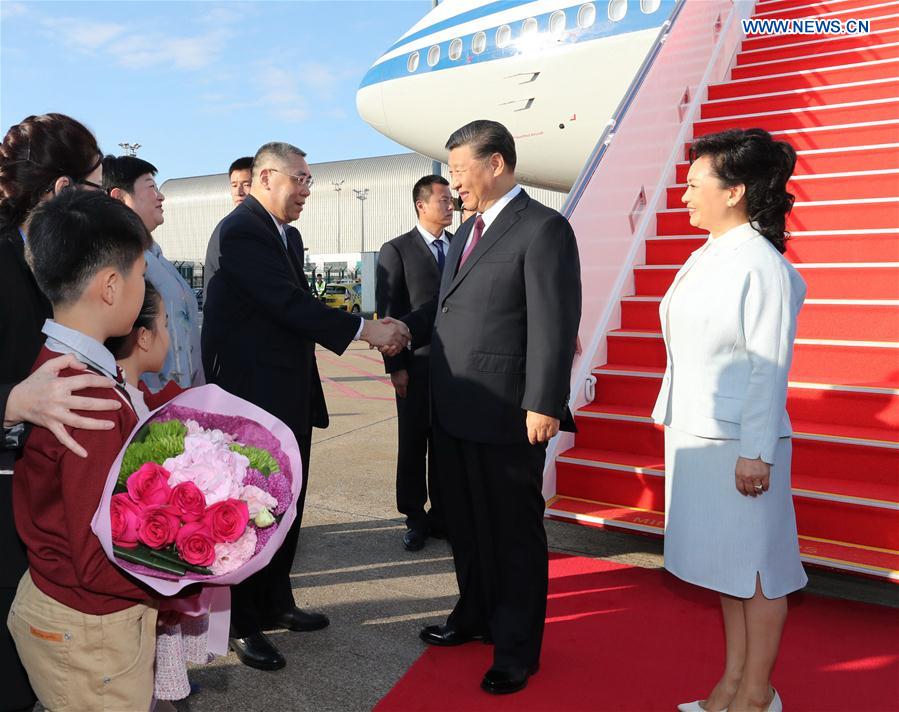 CHINA-MACAO-XI JINPING-ARRIVAL (CN)